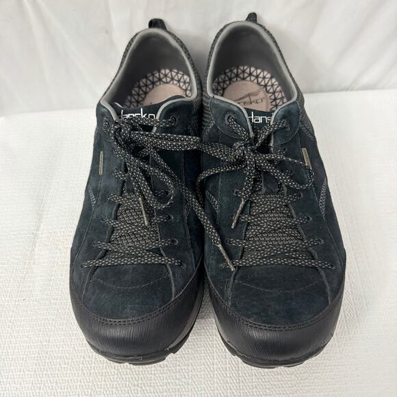 Dansko Paisley Shoes Womens Size 12 Wide Black Suede Leather Vibram 42 W - Picture 4 of 10